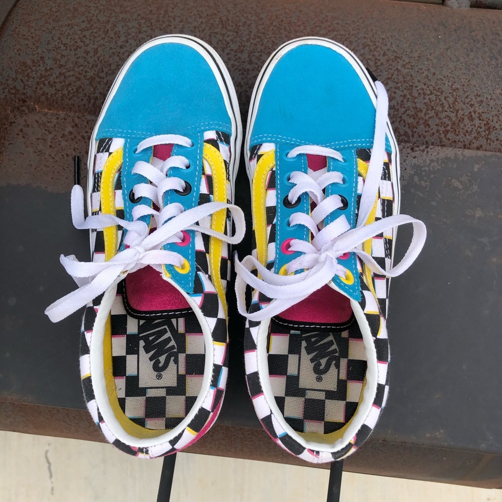 Old Skool Checkerboard Vans - Picture 3 of 4